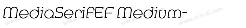 MediaSerifEF Medium字体转换